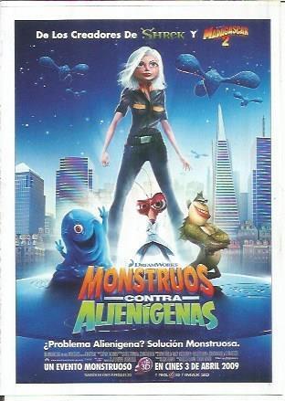 Miniposter 0766: Monstruos contra alienigenas