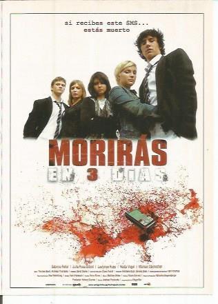 Miniposter 0583: Moriras en 3 dias