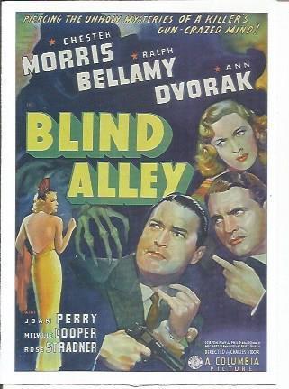 Miniposter 1015: Blind Alley