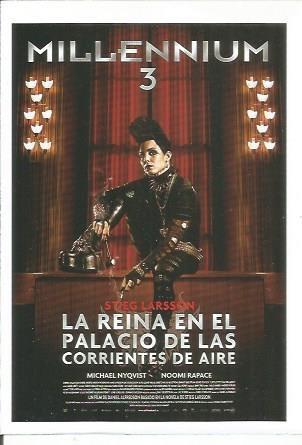 Miniposter 0828: Millenium 3: La reina en el palacio de las corrientes de aire