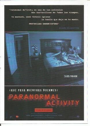 Miniposter 0175: Paranormal Activity