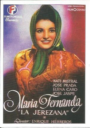 Miniposter 0178:  Maria Fernanda, la Jerezana