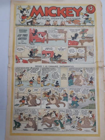 Mickey revista infantil ilustrada numero 038 (1935) SOLO ES LA CUBIERTA