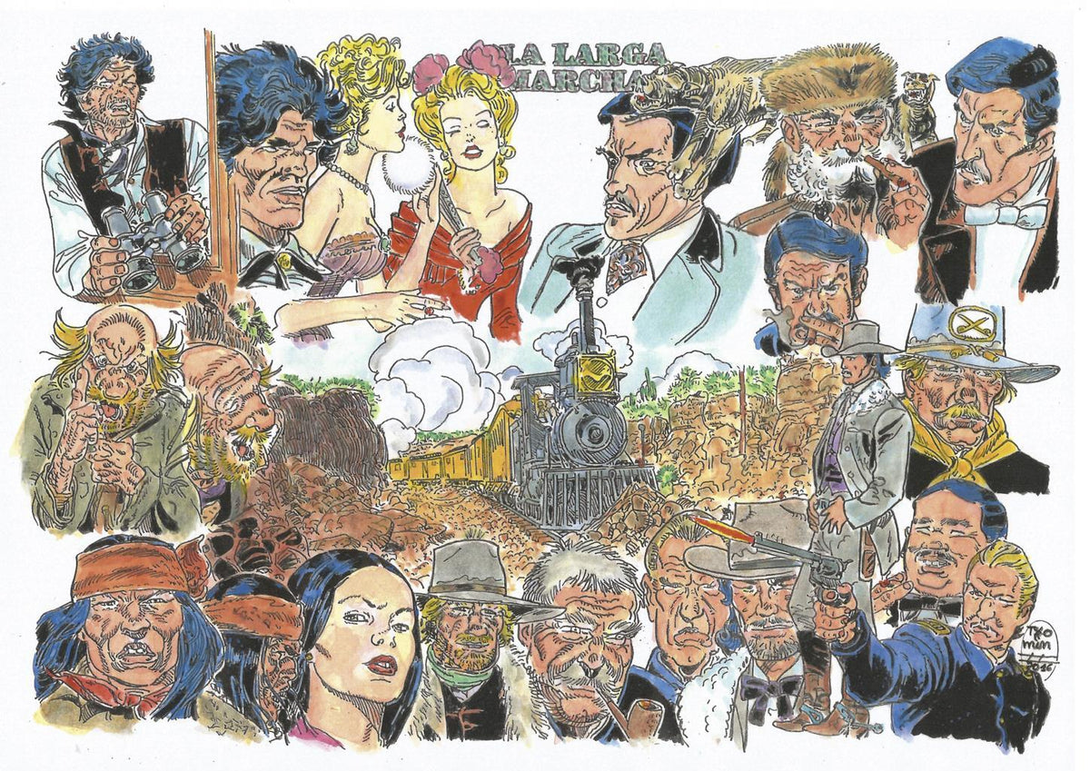 Poster DIN 4 numero 0458: El Teniente Blueberry: La larga marcha