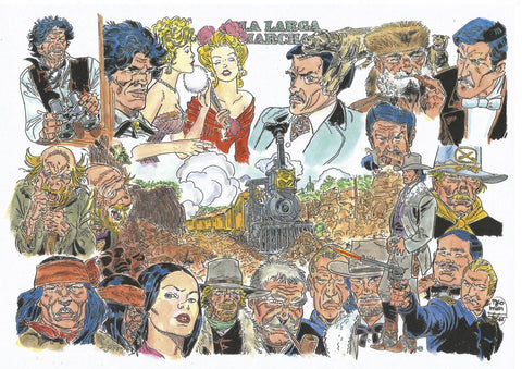 Poster DIN 4 numero 0458: El Teniente Blueberry: La larga marcha