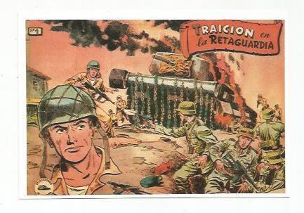 Ficha tebeo 6072: Traicion en la retaguardia. Colección Selecciones de Guerra