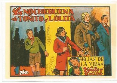 Ficha tebeo 6015: Hojas de la vida  de Toñito y Lolita
