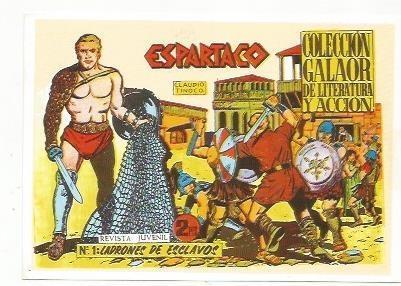 Ficha tebeo 6022: Espartaco. Colección Galaor
