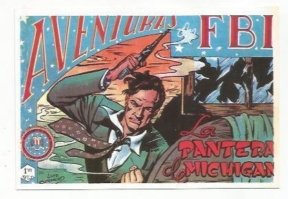 Ficha tebeo 6002: Aventuras del FBI. La pantera de Michigan