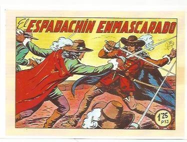 Ficha tebeo 6029: El espadachin enmascarado