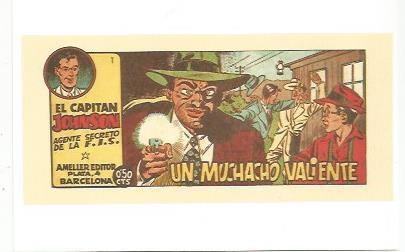 Ficha tebeo 6034: El Capitan Johnson. Un muchacho valiente