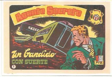 Ficha tebeo 6251: Agente Secreto. Un gandido con suerte