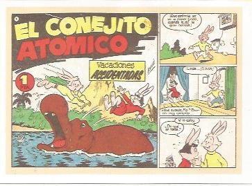Ficha tebeo 6256: El conejito atomico