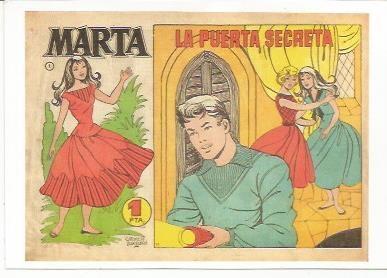 Ficha tebeo 6286: Marta. La puerta secreta