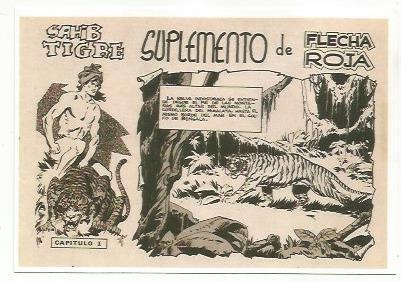 Ficha tebeo 6167: Sahib Tigre, suplemento de Flecha Roja