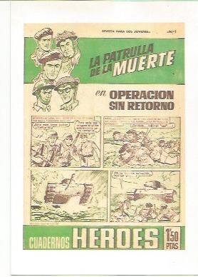 Ficha tebeo 5760: La patrulla de la muerte. Operación sin retorno