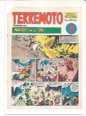 Ficha tebeo 5762: Terremoto, año 1964