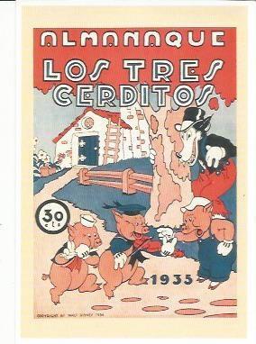 Ficha tebeo 5678: Almanaque 1935 Los tres cerditos