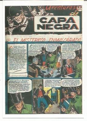 Ficha tebeo 5709: Capa negra, año 1953
