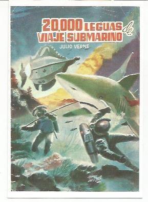 Ficha tebeo 5919: Veinte mil leguas de viaje submarino de Julio Verne