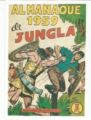 Ficha tebeo 5903: Almanaque 1959 de Jungla