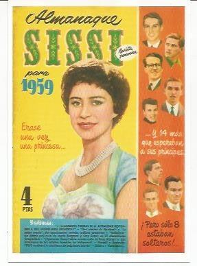 Ficha tebeo 5906: Almanaque Sissi para 1959