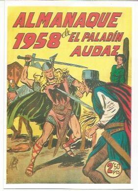 Ficha tebeo 5870: Almanaque 1958 El Paladin Audaz