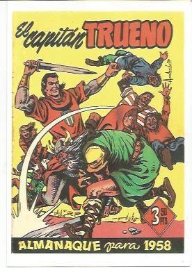 Ficha tebeo 5873: El Capitan Trueno. Almanaque para 1958