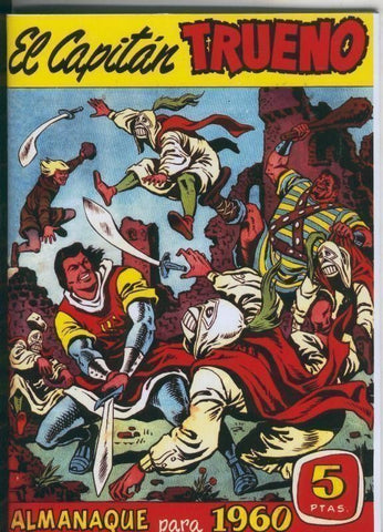 Facsimil: El Capitan Trueno almanaque 1960: Los Fantasmas