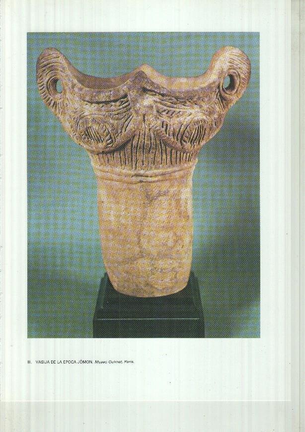 Japon el imperio del sol naciente lamina 03: Vasija de la epoca Jomon