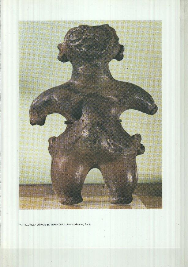 Japon el imperio del sol naciente lamina 05: Figurilla Jomon en terracota