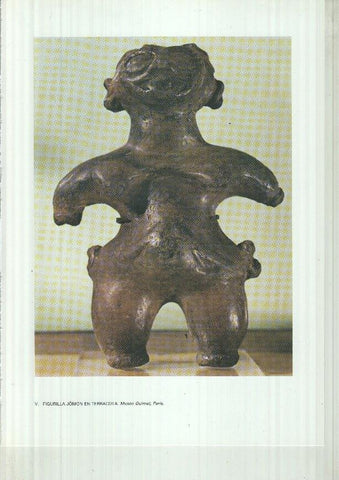 Japon el imperio del sol naciente lamina 05: Figurilla Jomon en terracota