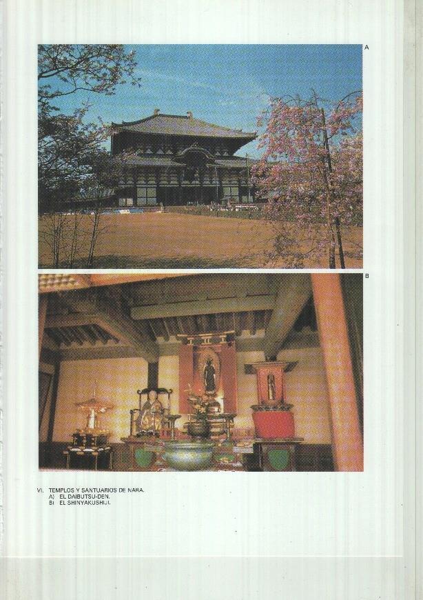Japon el imperio del sol naciente lamina 06: Templos y santuarios de Nara: El Daibutsu Den y El shinyakushiji
