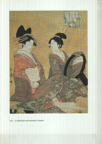 Japon el imperio del sol naciente lamina 24: La Cortesana Hana-Murasaki, Utamaro