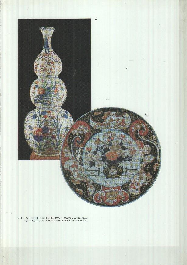 Japon el imperio del sol naciente lamina 43: Botella y fuente de estilo Imari