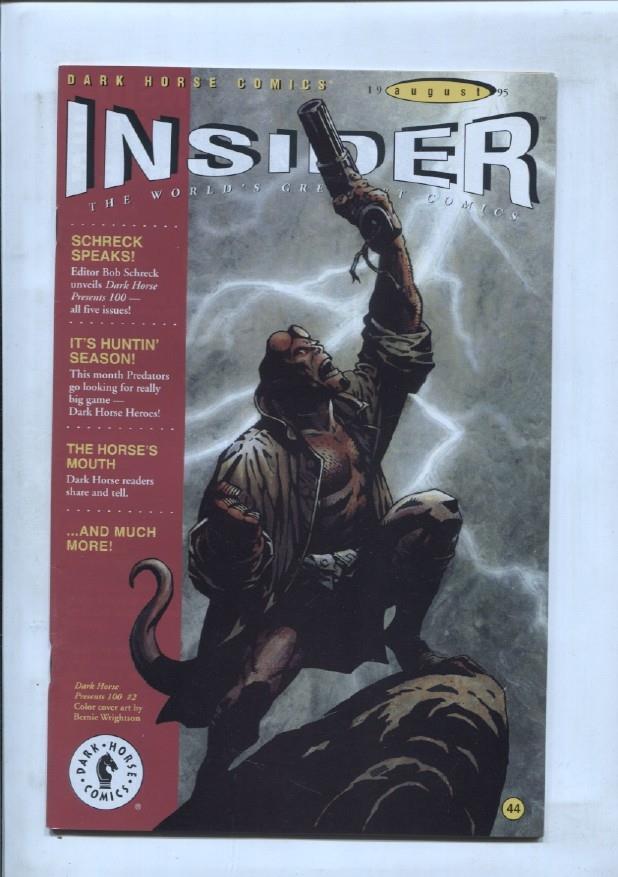 Dark Horse: Insider 44, august 95. Dark horse Presents 100