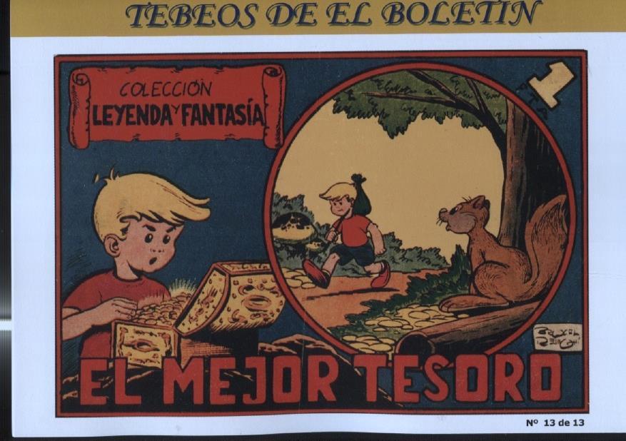 Los Tebeos de El Boletin numero 211: Leyendas y Fantasias: el mejor tesoro (Brocal Remohi)