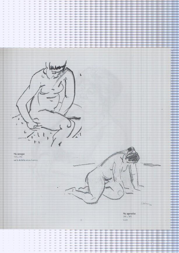Teresa Llacer pagina 21/22: Nu assegut + Nu agenollat + Retrat de l'Anna