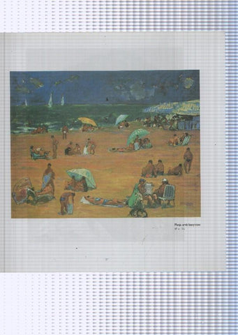 Teresa Llacer pagina 103/104: Autoretrat + Platja amb banyistes