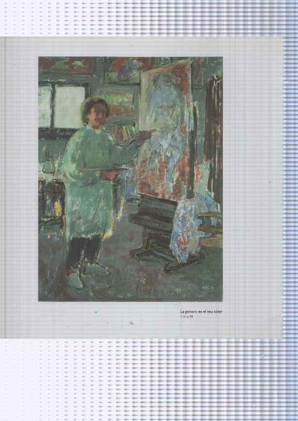 Teresa Llacer pagina 135/136: Nu recolzat amb floreta al cabell + La pintora en el seu taller