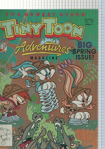 Tv s Newest stars: Tin y ToonAdventures magazine number 3 May,june 1991