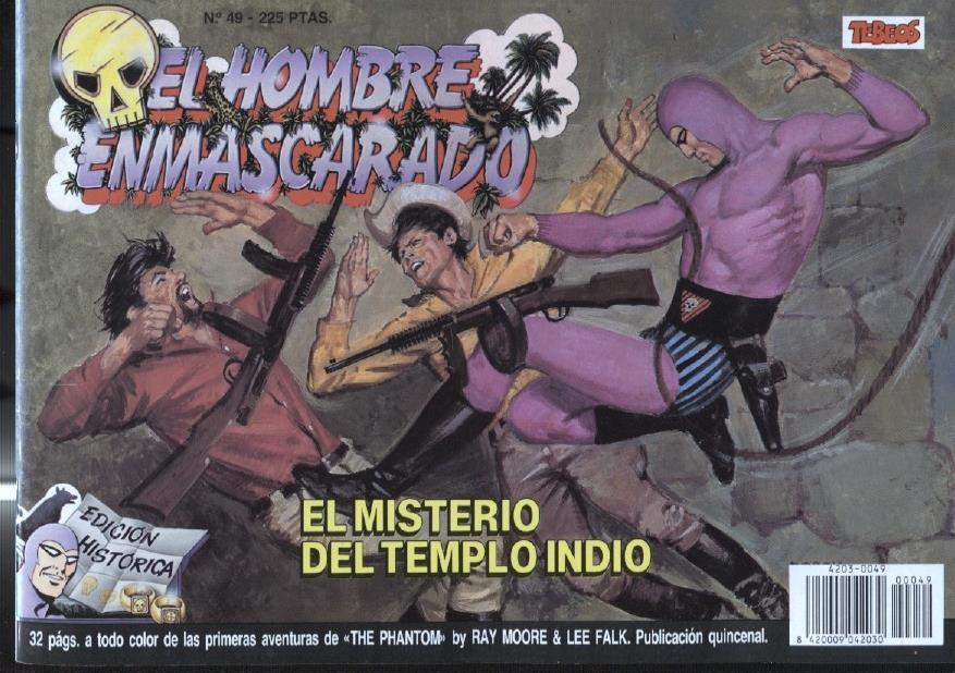 Ediciones B: El hombre enmascarado (The Phantom) numero 49: El misterio del templo indio