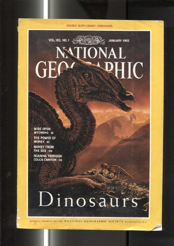 National Geographic vol 183 nº 1, january 1993: Dinosaurs