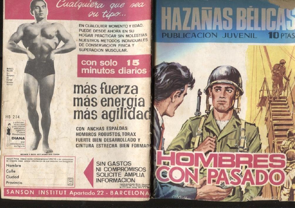 Hazañas Belicas: Hombres con pasado (roto en cubierta segun imagen)