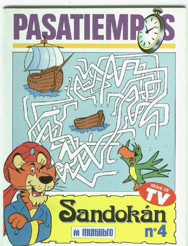 Serie de TV: Pasatiempos Sandokan numero 4