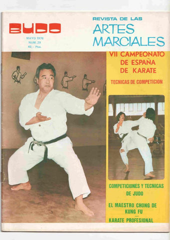 Revista: Budo num 029, mayo 1976 revista de las artes marciales -Portada: Maestro Taiji Kase. Campeonato de España de Karate en Sevilla