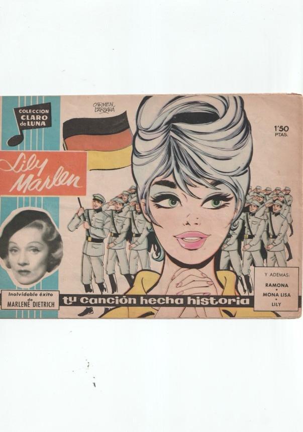 Claro de Luna numero 113: Lily Marlen (Marlene Dietrich) (numerado 1 en trasera)