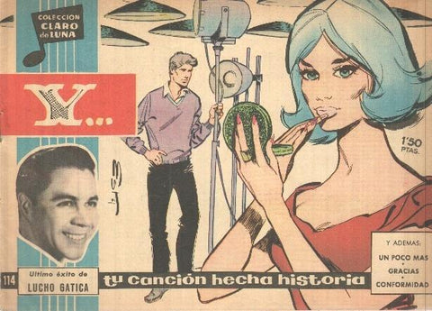 Claro de Luna numero 114: Y (lucho gatica) (numerado 1 en trasera)