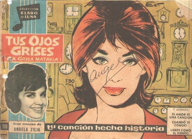 Claro de Luna numero 116: Tus ojos grises (Angela Zilia) (numerado 1 en trasera)