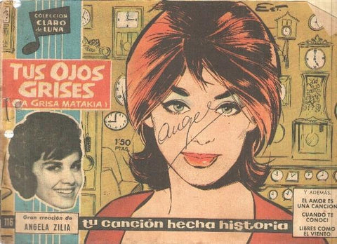 Claro de Luna numero 116: Tus ojos grises (Angela Zilia) (numerado 1 en trasera)